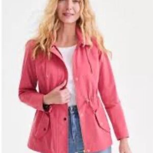 Style & Co. Women's Pink Utility Jacket